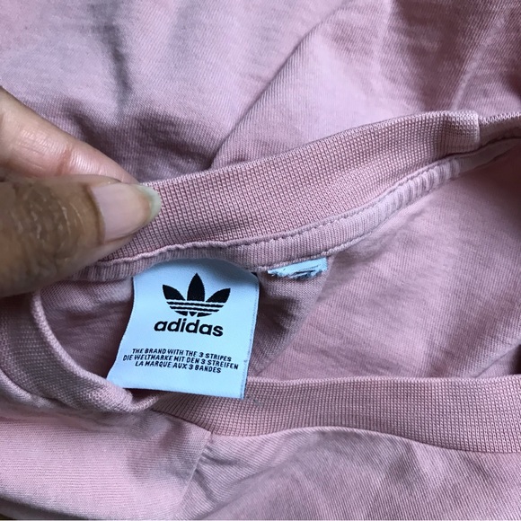 Adidas Pink Crop T-shirt - Picture 6 of 6